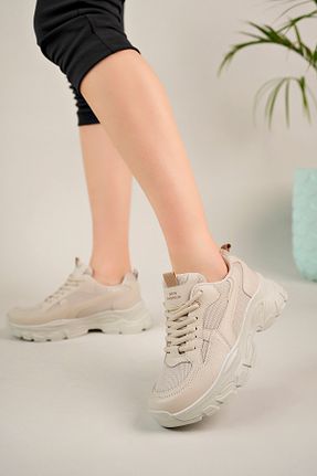 کفش اسنیکر رنگی زنانه بند دار Moda Kadıköy - کد 896564823