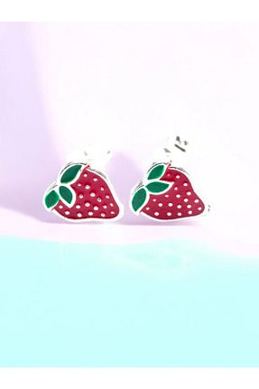 گوشواره نقره قرمز بچه گانه 925 عیار LITTLELUXE - کد 883934749