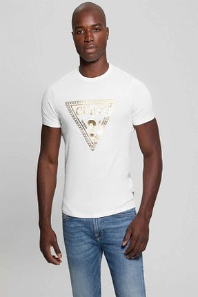 تیشرت سفید مردانه رگولار Guess - کد 890454475