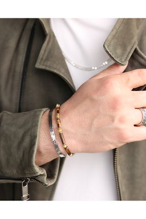 دستبند نقره سفید مردانه 925 عیار MEKS JEWELS - کد 765787442