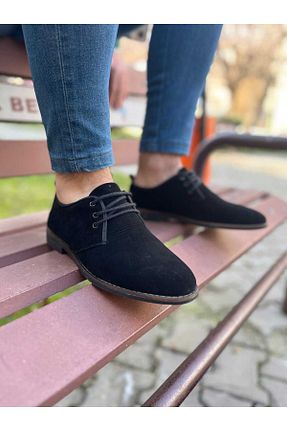 کفش کژوال مشکی مردانه چرم مصنوعی AYHİRASHOES - کد 820973354