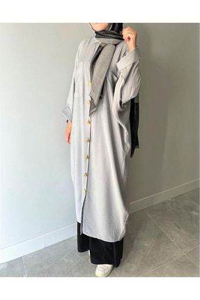 تونیک حجاب طوسی زنانه پنبه ای Pasaklı Giyim - کد 740464392