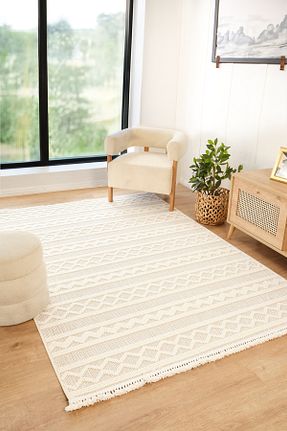 گلیم بژ پلی استر venucci home & living - کد 896590863