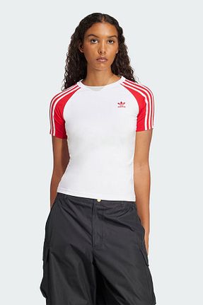 تیشرت اسپرت سفید زنانه رگولار adidas - کد 896609017