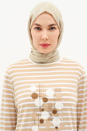 شال بژ زنانه Tuğba - کد 896603370