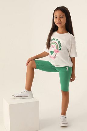 ست بالاتنه و پائین تنه نباتی بچه گانه تریکو U.S. Polo Assn. - کد 820217345