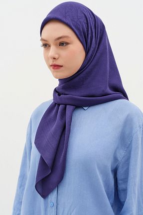شال سرمه ای زنانه Tuğba - کد 899679441