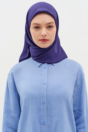 شال سرمه ای زنانه Tuğba - کد 899678113