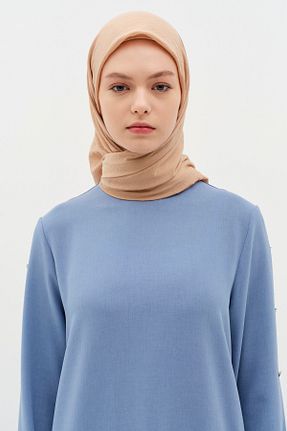 روسری قهوه ای ساده Tuğba - کد 896617475