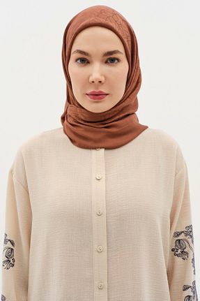 شال قهوه ای زنانه Tuğba - کد 903523846