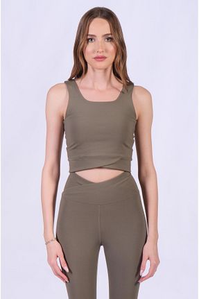 نیم تنه اسپرت خاکی زنانه Brand Up - کد 869817965