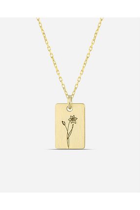 گردنبند نقره طلائی زنانه 925 عیار MEKS JEWELS - کد 760515307