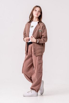 ست بالاتنه و پائین تنه قهوه ای بچه گانه بافتنی HAUSEkids - کد 878125377