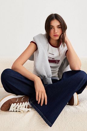 کفش اسنیکر قهوه ای زنانه بند دار Bershka - کد 891796487