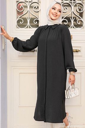 تونیک حجاب مشکی زنانه پنبه پلی استر Neva Style - کد 830261699