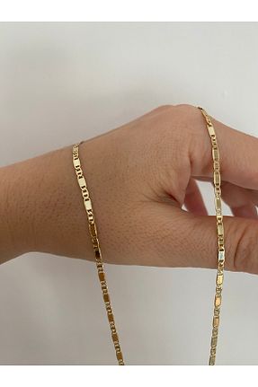 گردنبند استیل ( فولاد ) طلائی زنانه استیل (فولاد) XUPİNGS - کد 896629284