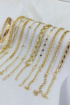 دستبند جواهر طلائی زنانه روکش طلا KOBA - کد 896645149