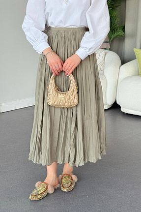 دامن حجاب سبز رگولار HAZA MODA - کد 896659862
