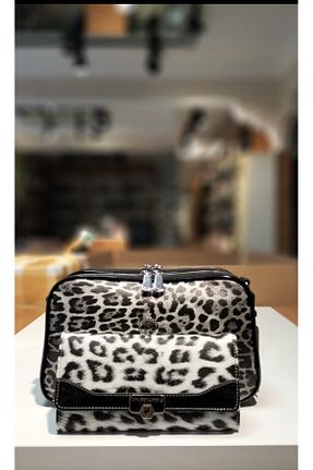 کیف دوشی مشکی زنانه چرم مصنوعی eflanmoda - کد 896654716