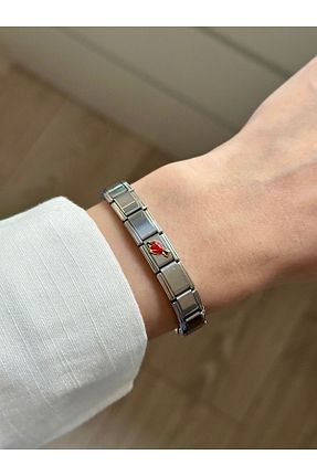 دستبند استیل (فولاد) متالیک زنانه استیل ضد زنگ YOUES JEWELRY - کد 896657241