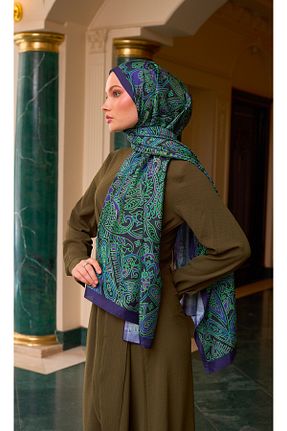 شال رنگی زنانه ابریشم İpekhan - کد 896329503
