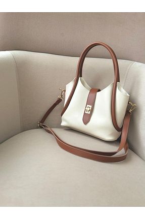 کیف دوشی قهوه ای زنانه چرم مصنوعی Moda Sekiz - کد 896677340