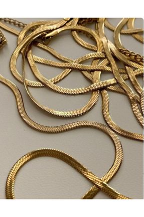 گردنبند استیل ( فولاد ) طلائی استیل (فولاد) HAZEL BİJOUX - کد 896706966