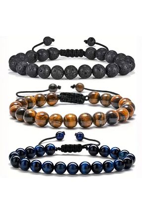 دستبند جواهر رنگی زنانه سنگ طبیعی NBS Beautiful Naturel Stones - کد 896704474
