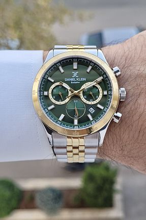 ساعت مچی سبز مردانه 43 میلی متر Daniel Klein - کد 896605460