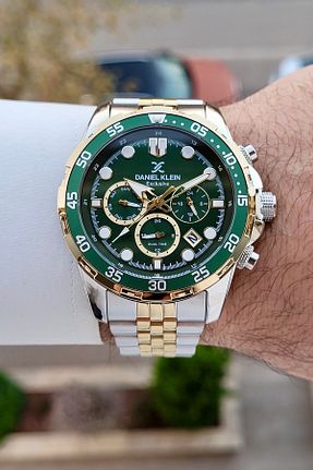 ساعت مچی زرد مردانه 44 میلی متر Daniel Klein - کد 896605639