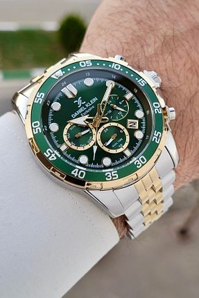 ساعت مچی زرد مردانه 44 میلی متر Daniel Klein - کد 896605639