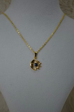 گردنبند جواهر رنگی زنانه فلزی BY NURCİHAN - کد 896725097