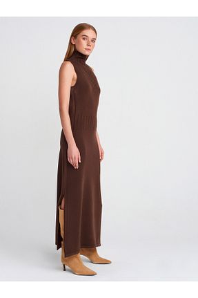 لباس قهوه ای زنانه تریکو Dilvin - کد 896730117