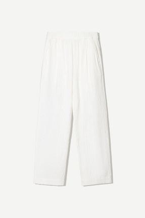شلوار سفید مردانه پنبه ای Bershka - کد 896744704
