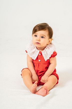 سرهمی صورتی بچه گانه آستین کوتاه Chicsy Baby - کد 897696033