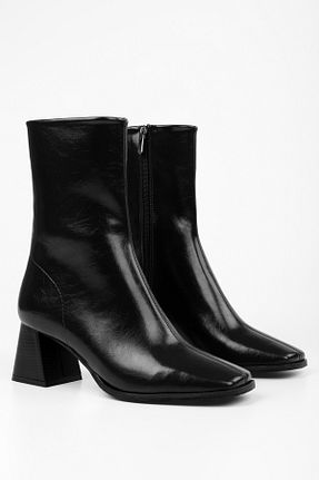 بوت / نیم بوت مشکی زنانه چرم مصنوعی Shoeberry - کد 896746510
