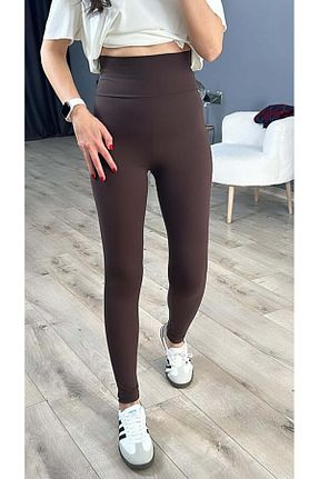 ساق شلواری حجاب قهوه ای زنانه بافتنی Qenz - کد 897831599