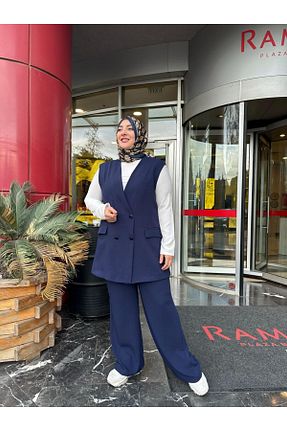 ست بالاتنه و پائین تنه سرمه ای زنانه پنبه ای Emsale - کد 896758453