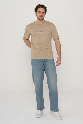 تیشرت بژ مردانه رگولار Jack & Jones - کد 897700879