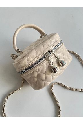 کیف دوشی بژ زنانه چرم مصنوعی Mia Collection - کد 896761635