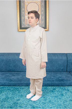 ست بالاتنه و پائین تنه بژ بچه گانه بافتنی ihvanonline - کد 891817352