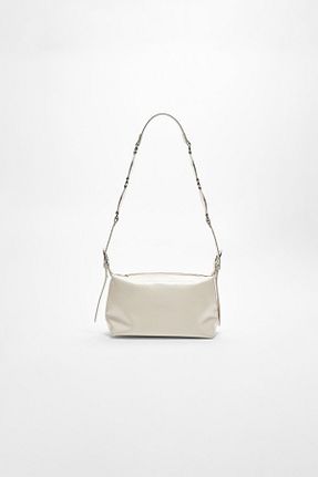 کیف دوشی نباتی زنانه پلی اورتان Stradivarius - کد 896767137