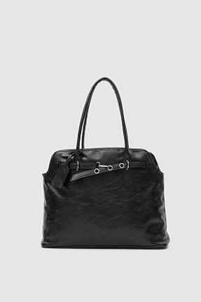 کیف دوشی مشکی زنانه چرم مصنوعی Shule Bags - کد 896781719