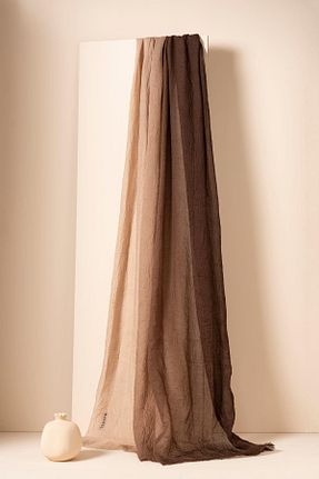 شال قهوه ای زنانه پلی استر JAWEL - کد 896796581