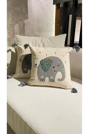کوسن و روکش کوسن فیروزه ای پنبه ای Ersperto - کد 896807589