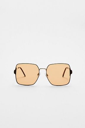 عینک آفتابی قهوه ای زنانه 55 Stradivarius - کد 896816487