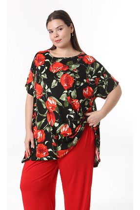 تونیک سایز بزرگ رنگی زنانه بافت XL Modam - کد 896816600