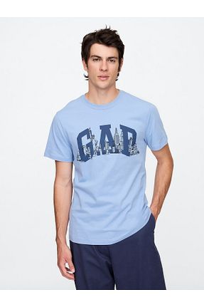 تیشرت آبی مردانه رگولار GAP - کد 896815033