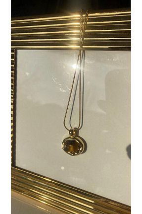 گردنبند استیل ( فولاد ) بژ زنانه استیل (فولاد) ZÜMRA - کد 896830462