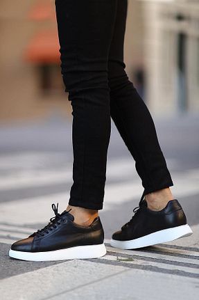 کفش کژوال مشکی مردانه چرم خالص Shoetyle - کد 896872029